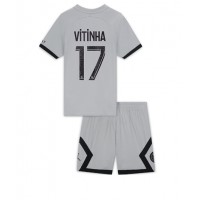 Paris Saint-Germain Vitinha Ferreira #17 Udebanesæt Børn 2022-23 Kortærmet (+ Korte bukser)